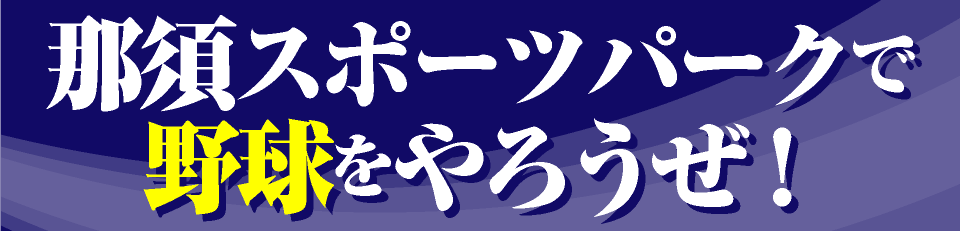 那須スポーツパークで野球をやろうぜ！